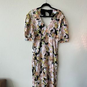 Top shop short sleeve floral dress
